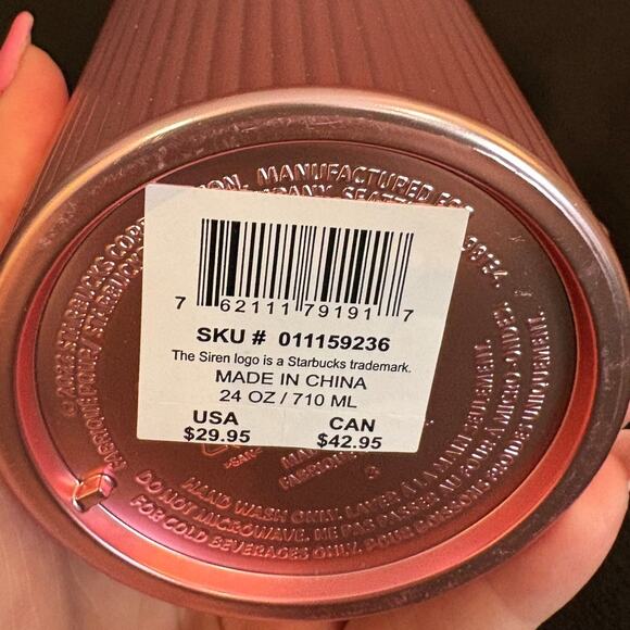 Starbucks 2024 Holiday Gradient Tumbler - Candy Cane - Picture 3 of 4